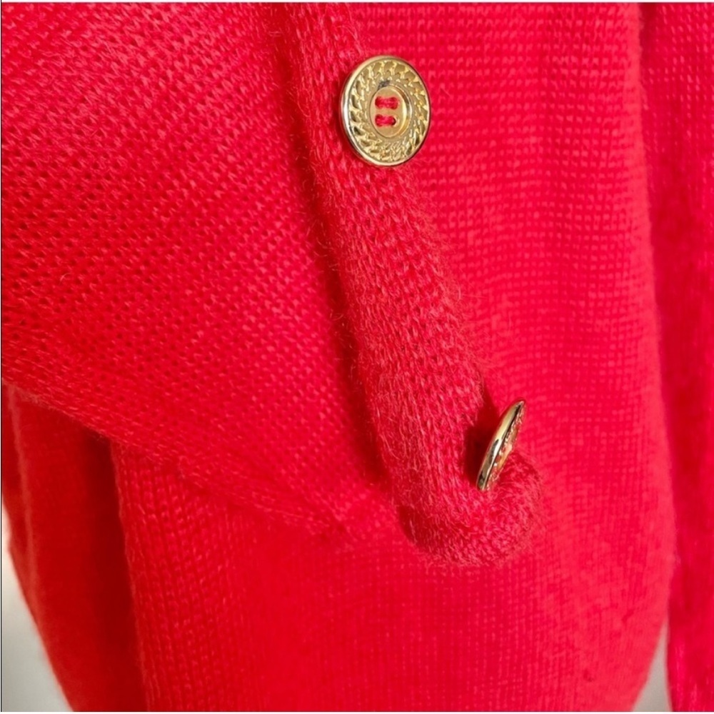 Celine women’s vintage double breasted wool sweater blazer 80’s size XL colorful - Picture 11 of 15